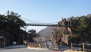충주호 출렁다리 사진