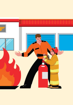 안전체험관 일러스트 이미지