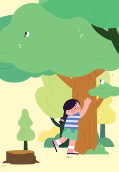 속리산국립공원 체험학습관 일러스트 이미지