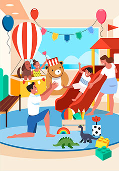 오감만족새싹체험관 일러스트 이미지