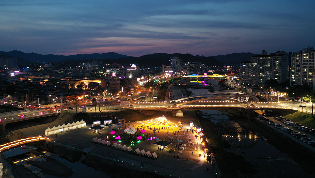 보은 벚꽃길 축제 이미지