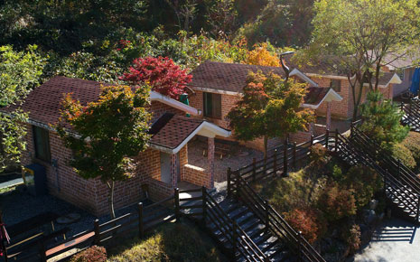 장령산자연휴양림의 숙박시설
