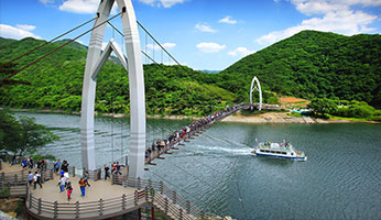 산막이옛길(연하협구름다리) 사진